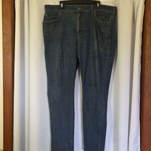 Duluth Trading 40 Grit Jeans Mens Tag 40x32 Blue Slim Straight Leg
